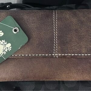 Genuine roots letter Wallet unisex